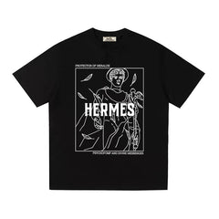 HERMES Kaos Logo Seri Huruf, Unisex '"COD '" HE - 7