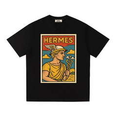 HERMES Kaos Logo Seri Huruf, Unisex '"COD '" HE - 9