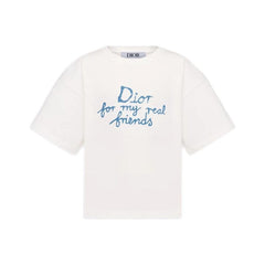 Kaos Pendek DIOR dengan Motif Gambar/Cetak, Cocok untuk Pria dan Wanita -D-22