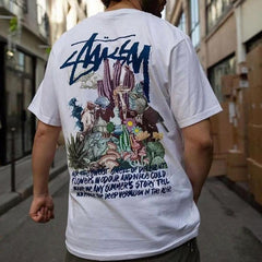 STUSSY Kaos Oversize Original - Kualitas Terbaik, Unisex, COD'-S-101