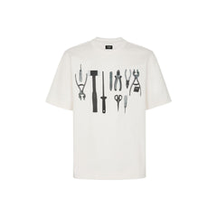 Kaos Pendek FENDI dengan Motif Gambar/Cetak, Cocok untuk Pria dan WanitaF-22