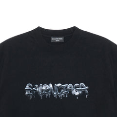 Kaos Pendek Balenciaga dengan Motif Gambar/Cetak, Cocok untuk Pria dan Wanita -BL-44
