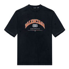 Kaos Pendek Balenciaga dengan Motif Gambar/Cetak, Cocok untuk Pria dan Wanita -BL-27