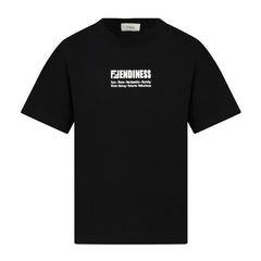 Kaos Pendek FENDI dengan Motif Gambar/Cetak, Cocok untuk Pria dan WanitaF-52
