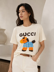 GUCCI Kaos Oversize Original - Kualitas Terbaik, Unisex, COD '" G6901