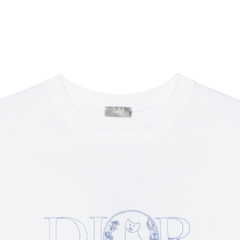Kaos Pendek DIOR dengan Motif Gambar/Cetak, Cocok untuk Pria dan Wanita -D-05