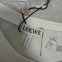 Kaos Pendek LOEWE dengan Motif Gambar/Cetak, Cocok untuk Pria dan Wanita -LE-01