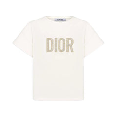 Kaos Pendek DIOR dengan Motif Gambar/Cetak, Cocok untuk Pria dan Wanita -D-10