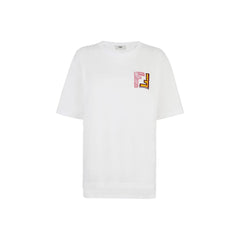 Kaos Pendek FENDI dengan Motif Gambar/Cetak, Cocok untuk Pria dan WanitaF-25