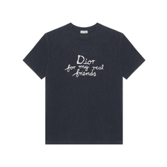 Kaos Pendek DIOR dengan Motif Gambar/Cetak, Cocok untuk Pria dan Wanita -D-02