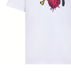 Kaos Pendek DIOR dengan Motif Gambar/Cetak, Cocok untuk Pria dan Wanita -D-15