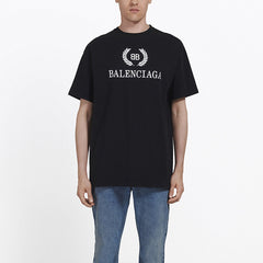 Kaos Pendek Balenciaga dengan Motif Gambar/Cetak, Cocok untuk Pria dan Wanita -BL-16