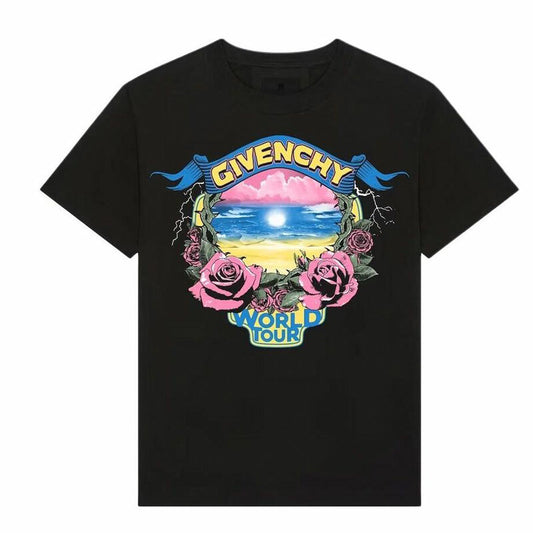 Kaos Givenchy Bermotif, Unisex -J-08