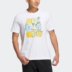 adidas Kaos Logo Seri Huruf, Unisex, COD '" AD-6