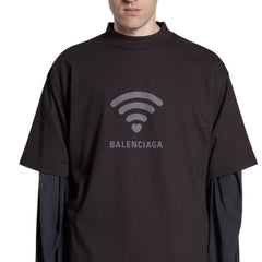 Kaos Pendek Balenciaga dengan Motif Gambar/Cetak, Cocok untuk Pria dan Wanita -BL-26