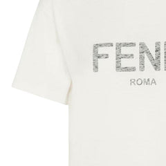 Kaos Pendek FENDI dengan Motif Gambar/Cetak, Cocok untuk Pria dan WanitaF-08