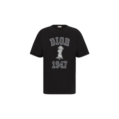 Kaos Pendek DIOR dengan Motif Gambar/Cetak, Cocok untuk Pria dan Wanita  -D-03